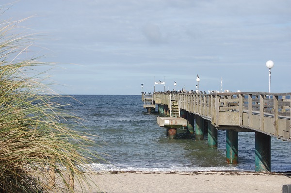 Ostseestrand an der Seebrücke